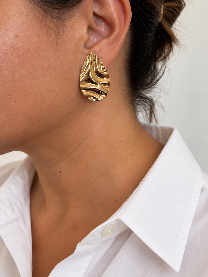 Wave Water Drop Earrings