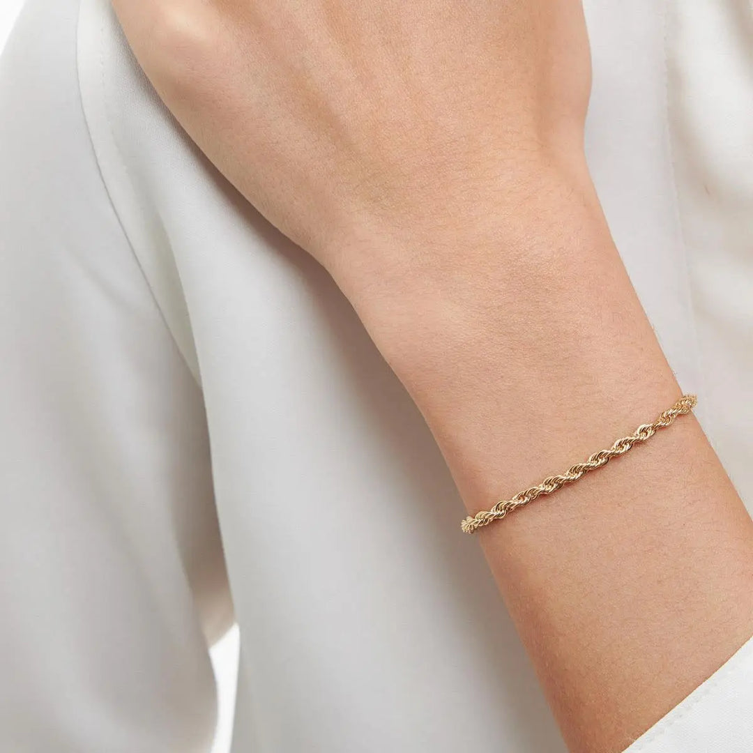 Smooth Braided Chain Bracelet