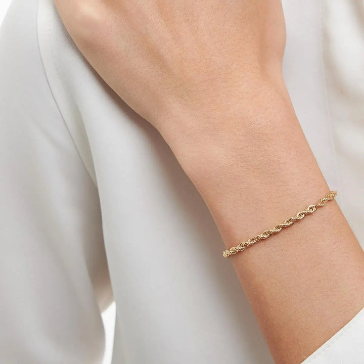 Smooth Braided Chain Bracelet