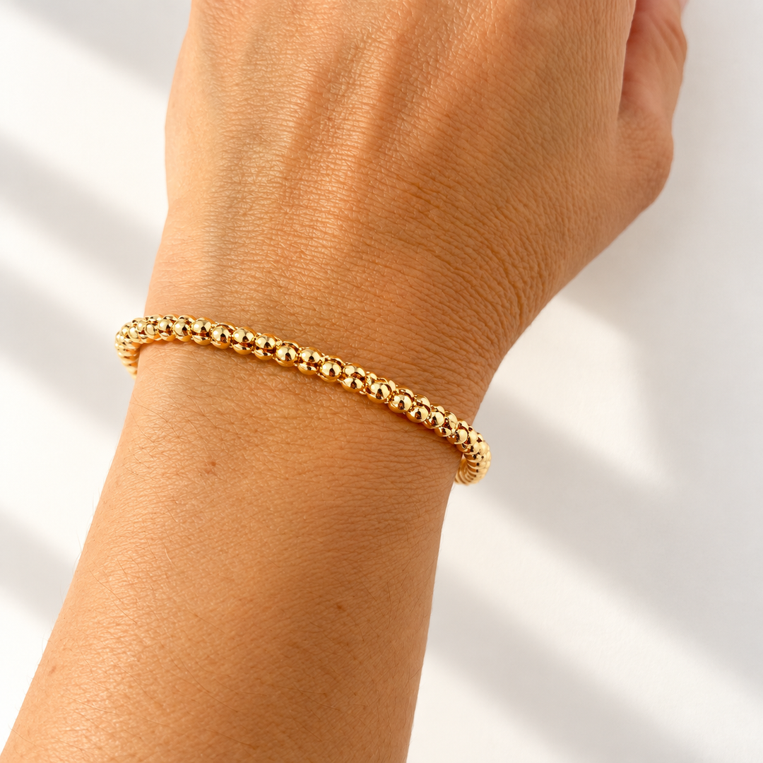 Gold Chain Charm Bracelet