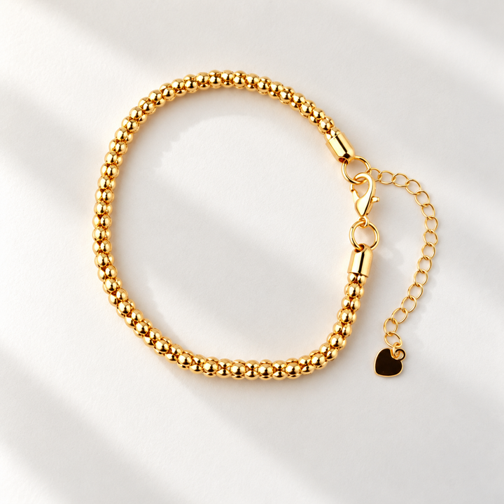 Gold Chain Charm Bracelet