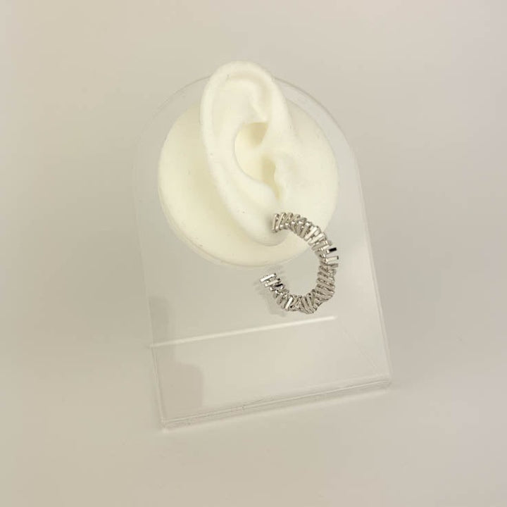 SPIRAL HOOP EARRING