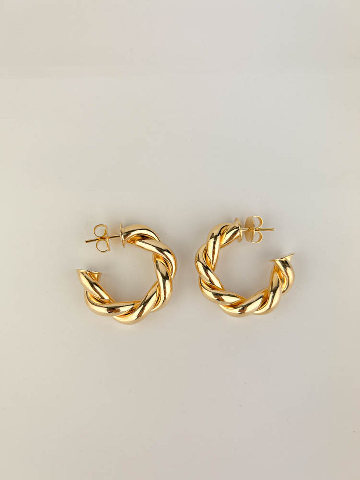 TWIST HOOP EARRING