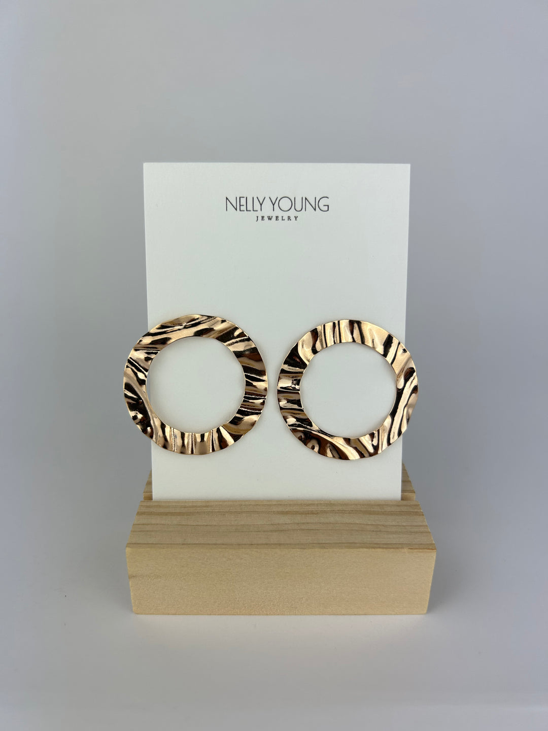 O Shape Earring 18K gold-plated jewelry for women with minimalist design