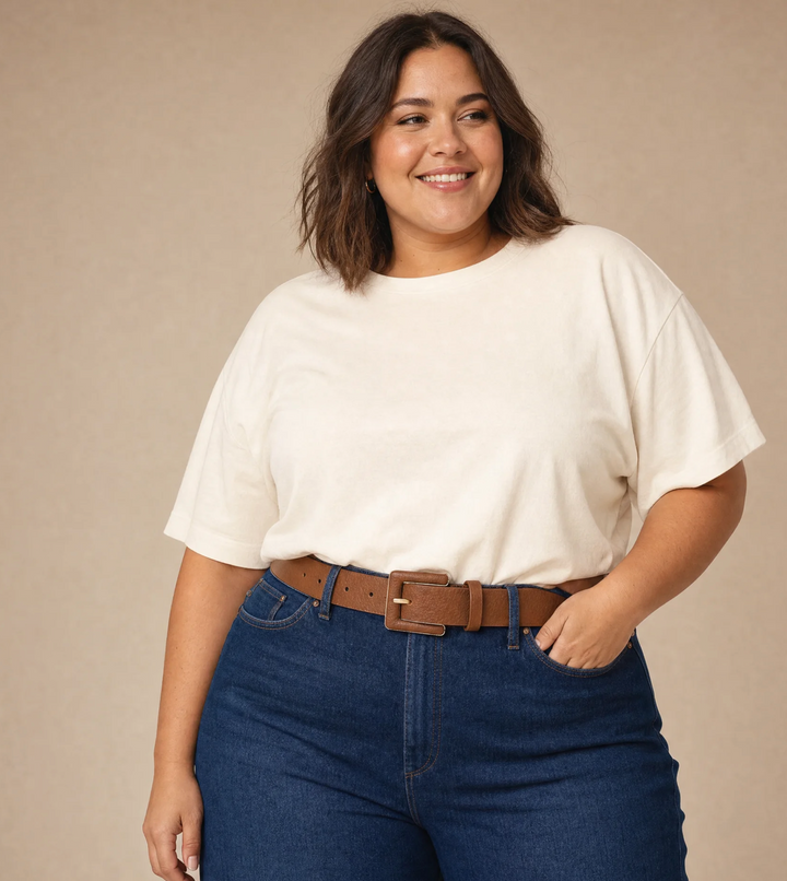 Plus Size Gold Buckle Belt