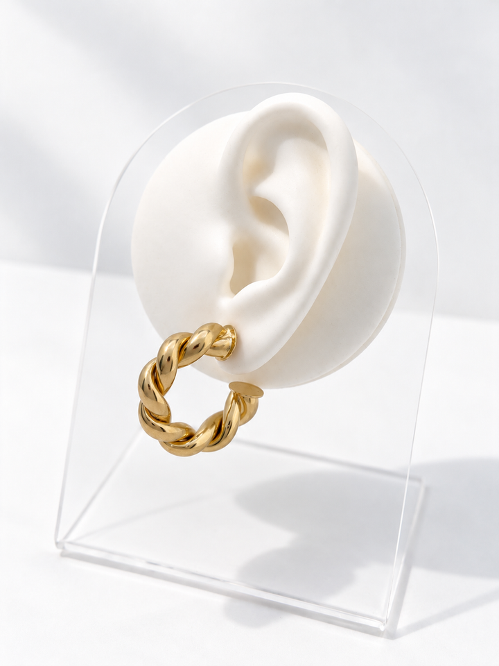 Twist Hoops Earrings