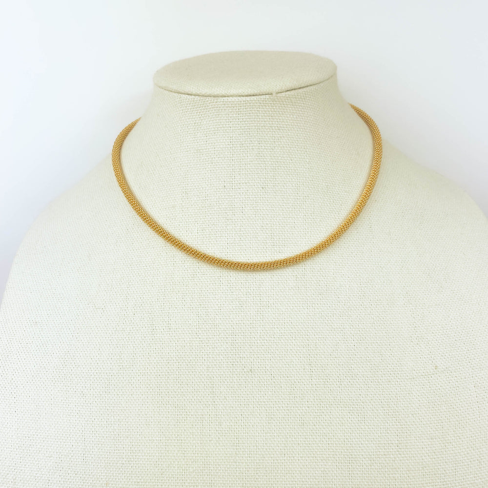 Cable Necklace adjustable 18k gold chain perfect for layering or solo wear