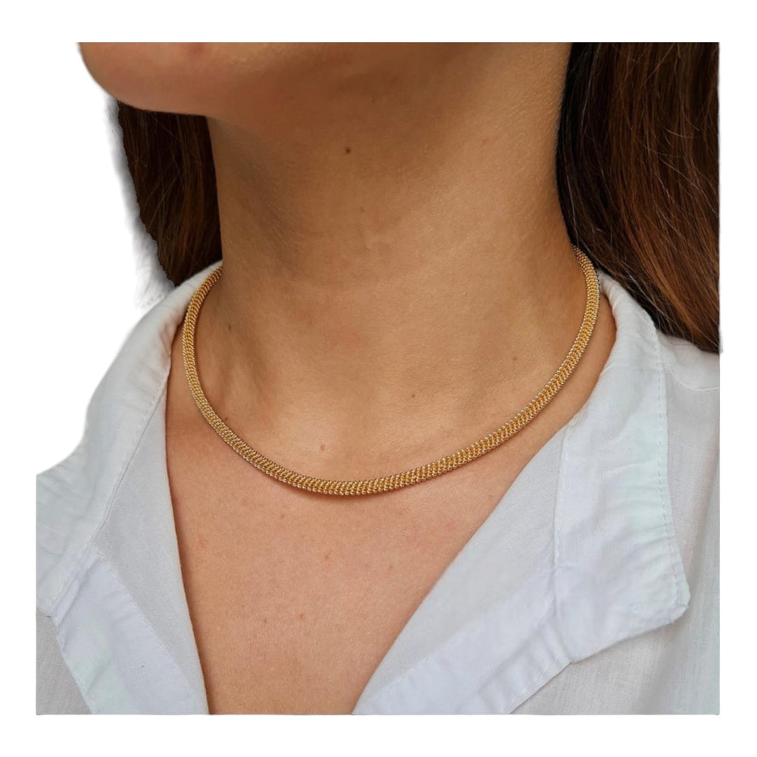 Cable Necklace lightweight 18k gold jewelry ideal for gifting and daily style