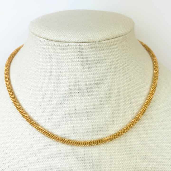 Cable Necklace 18k gold plated classic chain for everyday elegance