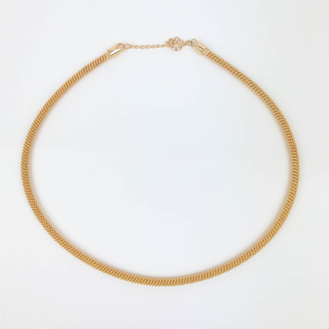 Cable Necklace sleek 18k gold-plated chain for timeless fashion and confidence