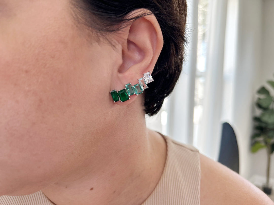 Crystal cuff earring adjustable fit perfect for gifting