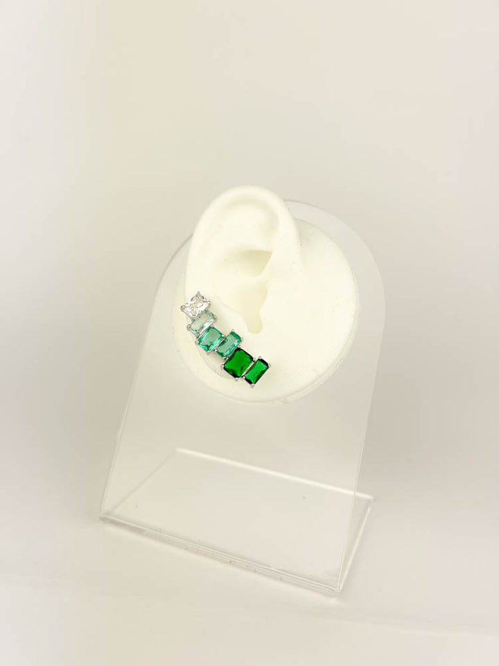 Crystal cuff earring lightweight design for all-day comfort