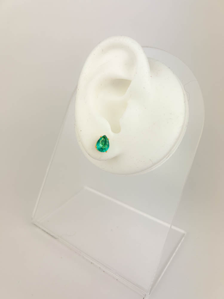Crystal drop earrings 18k gold-plated modern design for timeless elegance and confidence