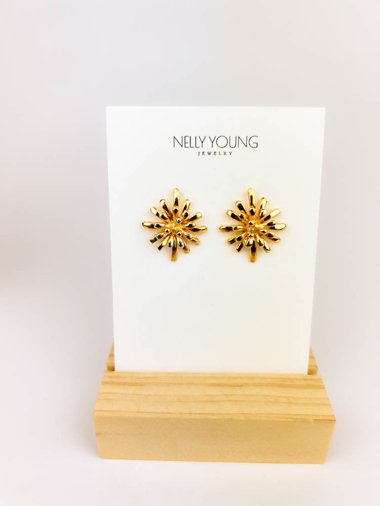 Firework Earrings 18K gold-plated sparkle for festive celebrations