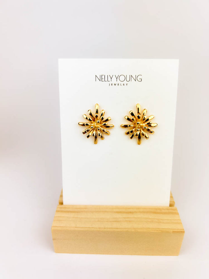 Firework Earrings 18K gold-plated sparkle for festive celebrations