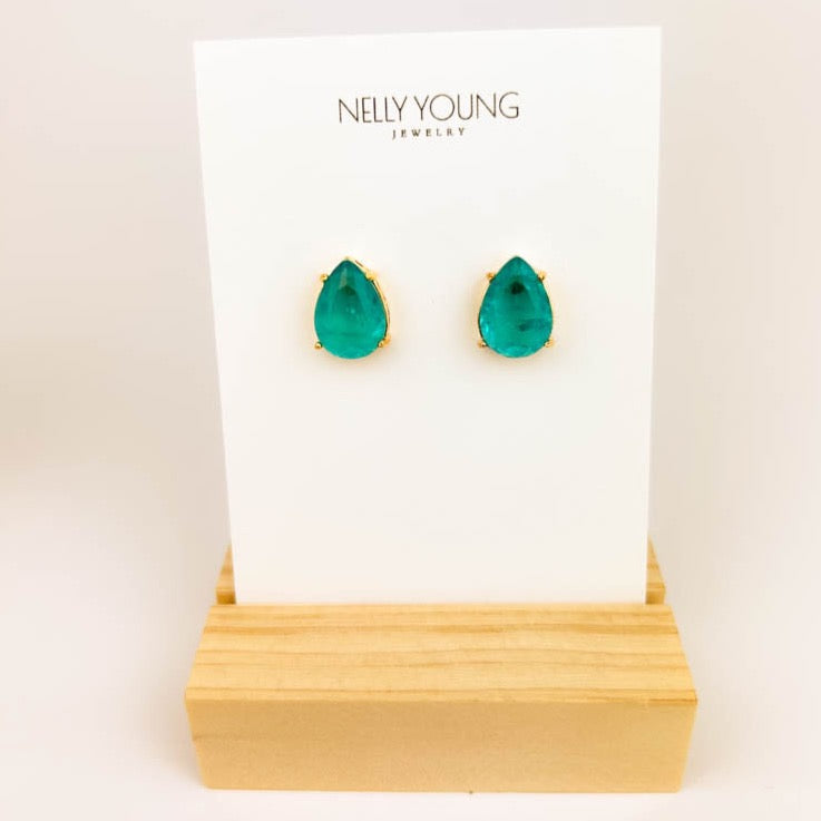 Fusion Stone Earrings sparkling design for day-to-night elegance
