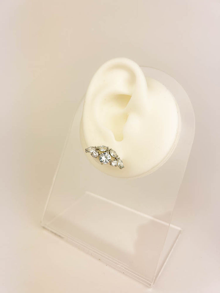 Gold crystal earrings versatile design for gift-ready jewelry lovers