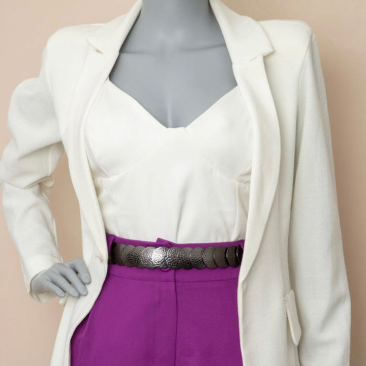 Gold Textured Coin Belt lightweight design for effortless glamour and comfort