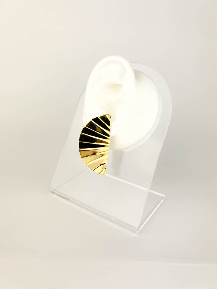 Half Moon Earring 18k gold-plated elegant jewelry gift for women