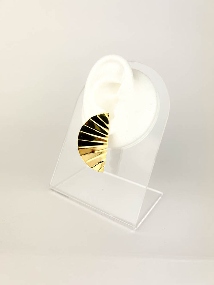 Half Moon Earring 18k gold-plated elegant jewelry gift for women
