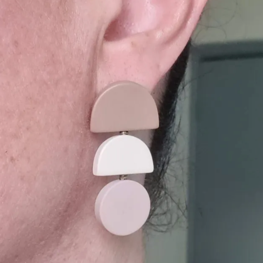 Handmade Statement Earrings – EARRING SONIA, elegant 2-inch design for teens and moms