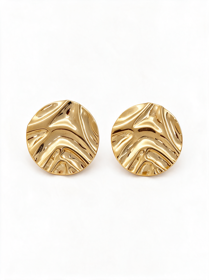 Wave Circle Earrings