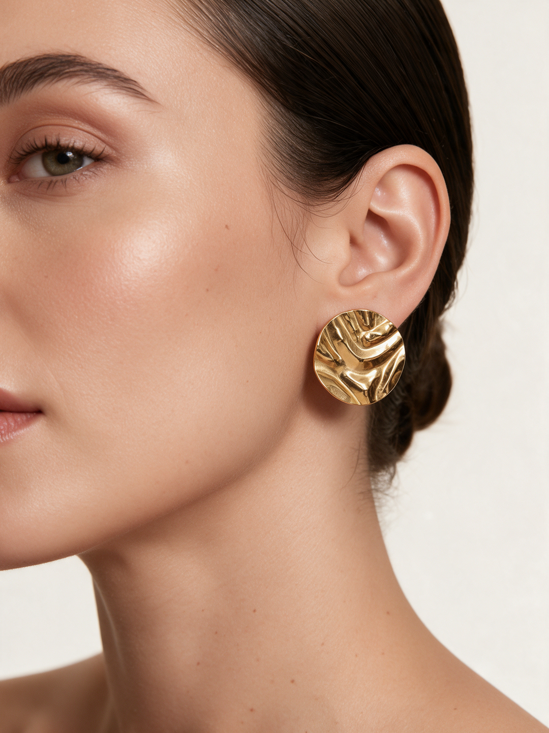 Wave Circle Earrings