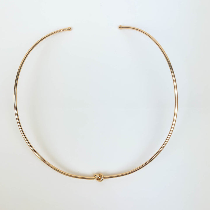 Knot Choker Necklace adjustable 18k gold choker perfect for layering and gifting