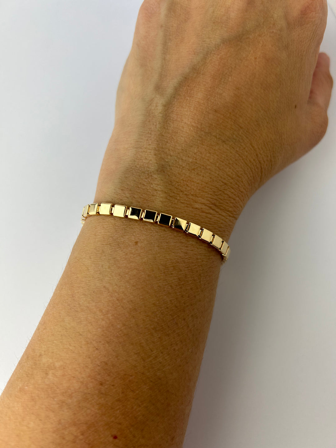 Mini Square Bracelet gold-plated chic accessory for fashion-forward teens and moms