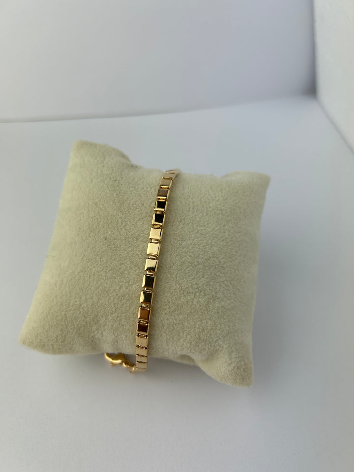 Mini Square Bracelet with modern square design perfect for gifting and layering