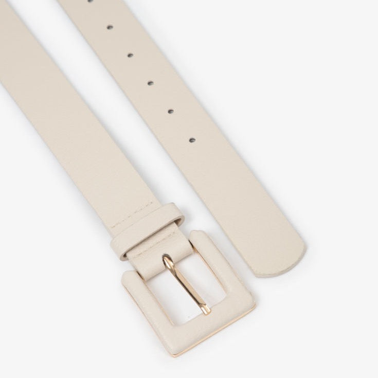 Plus Size Leather Belt Gold Buckle ideal for cinching dresses or jeans with confidence