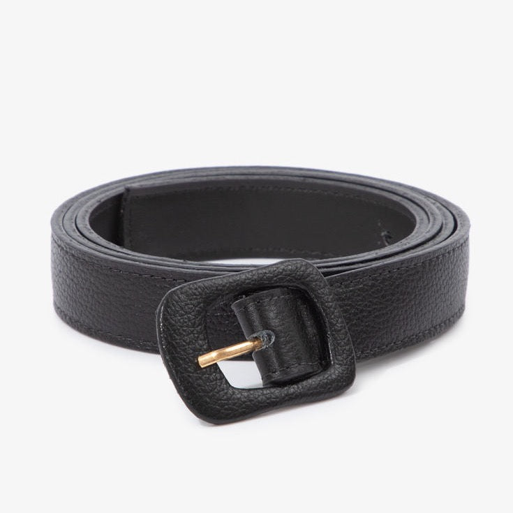 Plus Size Leather Belt with slim 2.5 cm width for polished everyday wear