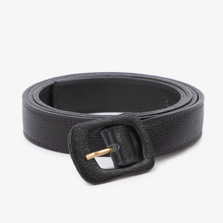 Plus Size Leather Belt with slim 2.5 cm width for polished everyday wear