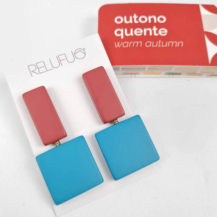 Raquel earrings elegant 2-inch drop inspired by Brazilian culture
