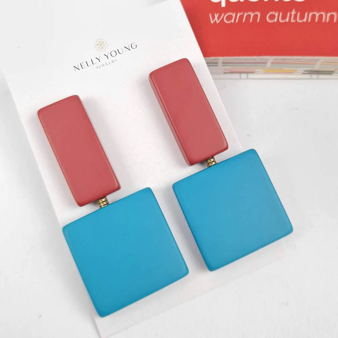 Raquel earrings lightweight 2-inch drop perfect for casual and formal wear