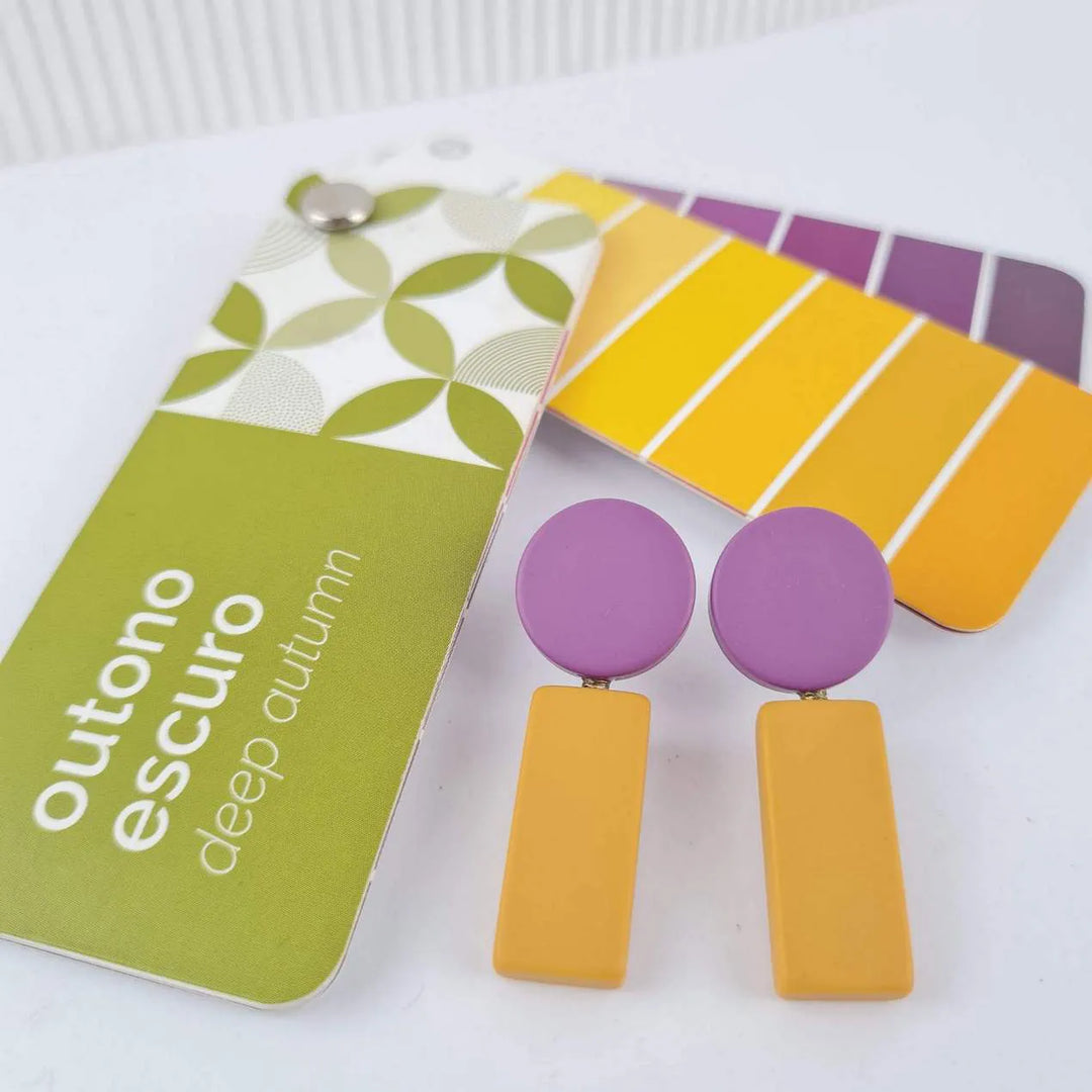 Resin Earrings ISA bold design ideal for brunch or night out