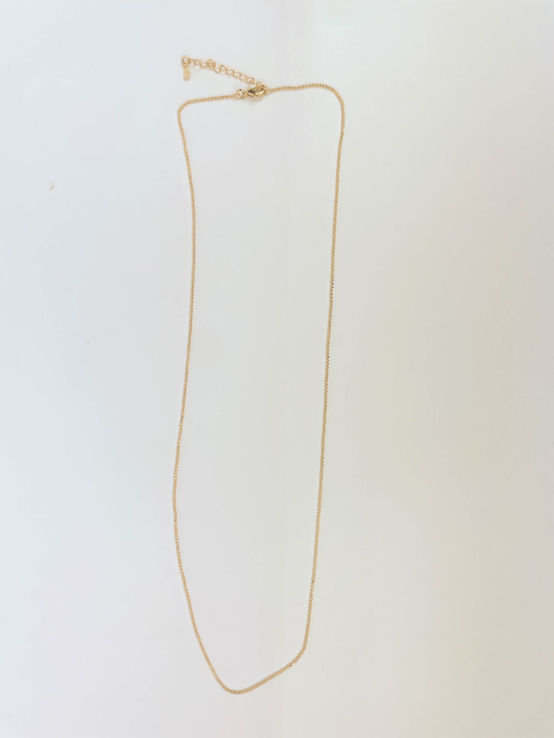 Small Bead Necklace with 18k gold plating for elegant everyday layering