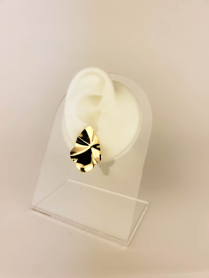 Wave Leaf Earring gold-plated coastal leaf design perfect gift jewelry