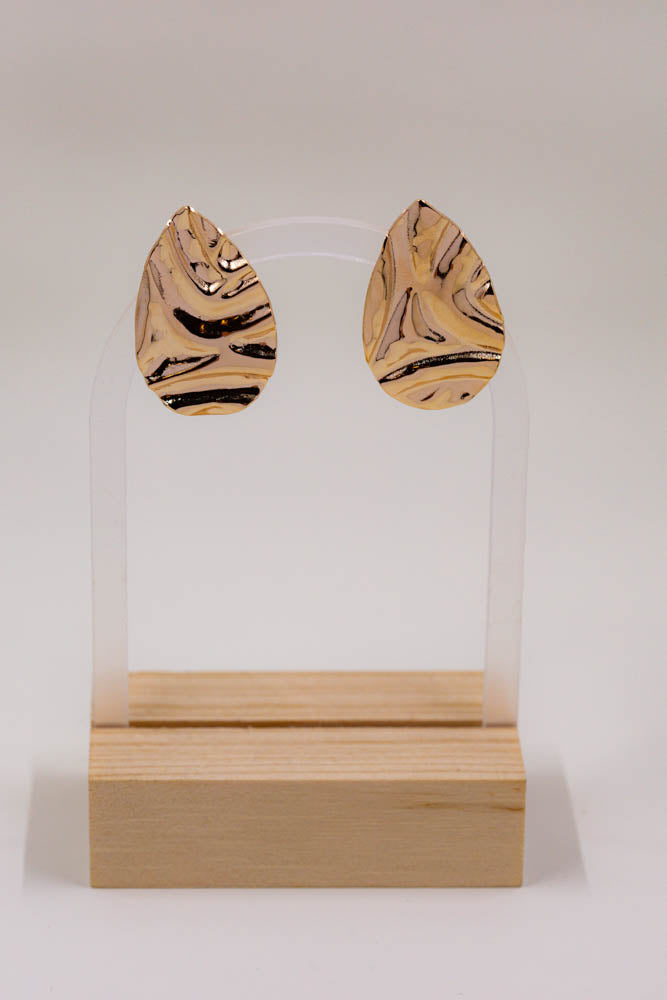 Wave Water Drop Earrings lightweight modern design for everyday wear